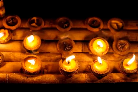 Burning candles Stock Photos