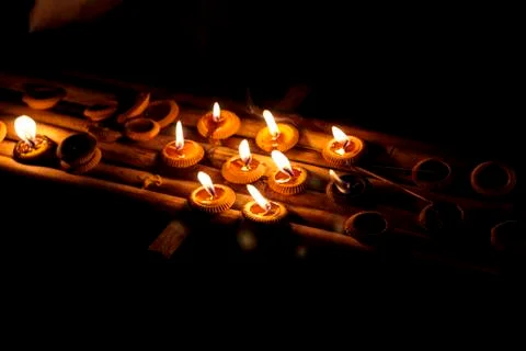 Burning candles Stock Photos