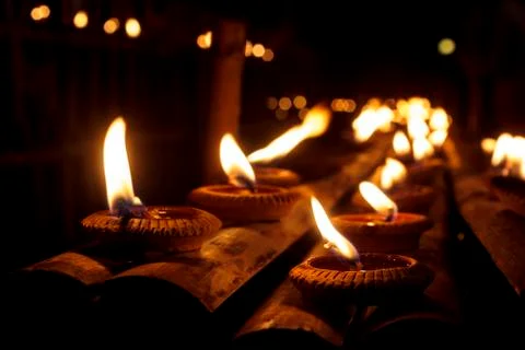 Burning candles Stock Photos