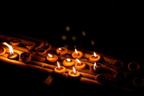 Burning candles Stock Photos