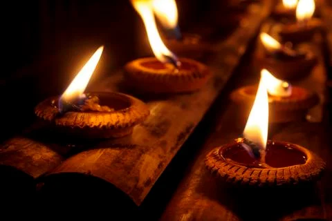Burning candles Stock Photos