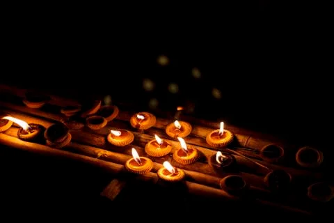 Burning candles Stock Photos