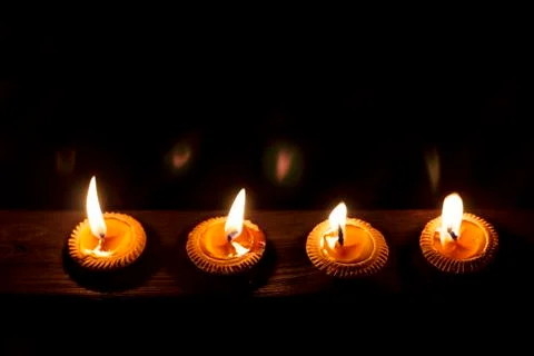 Burning candles Stock Photos
