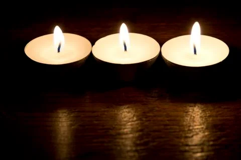 Burning candles Stock Photos