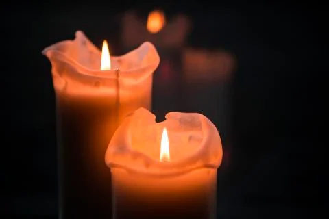 Burning candles Stock Photos