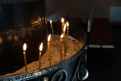 Burning Candles Stock Photos