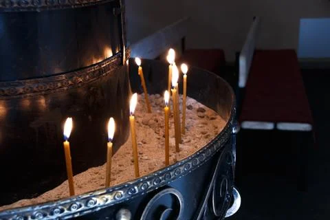 Burning Candles Stock Photos
