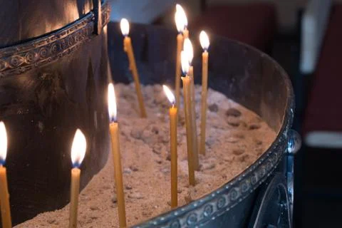 Burning Candles Stock Photos