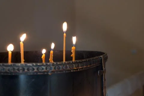 Burning Candles Stock Photos