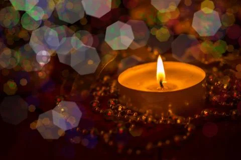Burning candles Stock Photos