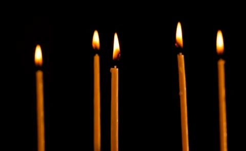 Burning candles Stock Photos