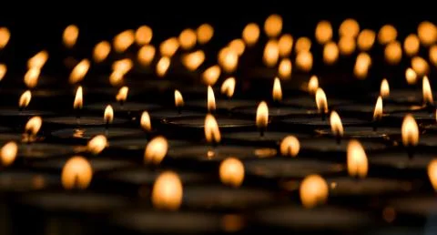 Burning candles Stock Photos