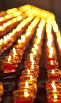 Burning candles Stock Photos