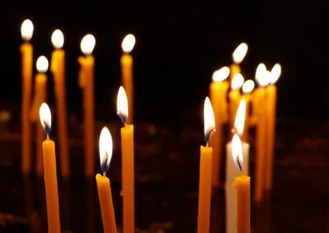 Burning candles Stock Photos