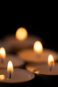Burning candles Stock Photos