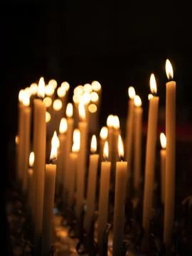 Burning candles Stock Photos