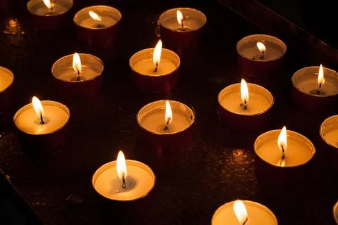 Burning Candles Stock Photos