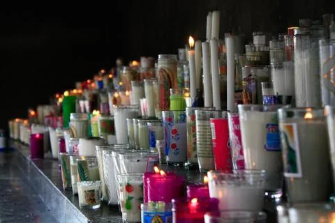 Burning candles Stock Photos