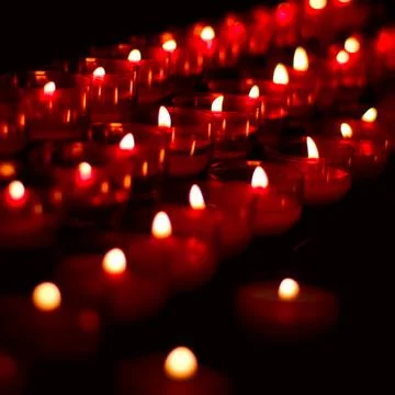 Burning candles Stock Photos