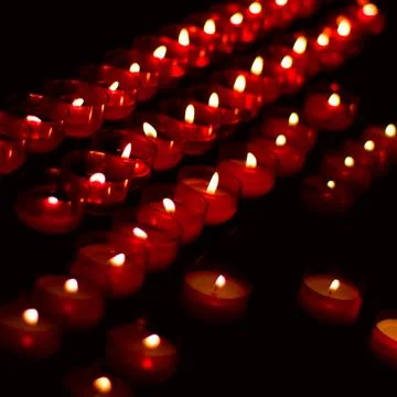 Burning candles Stock Photos