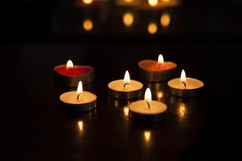Burning candles Stock Photos