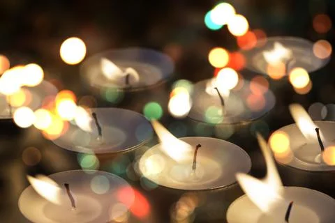 Burning candles Stock Photos