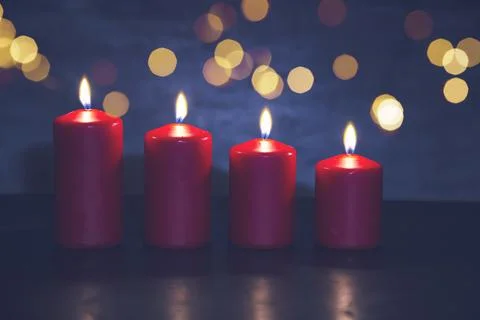 Burning candles Stock Photos