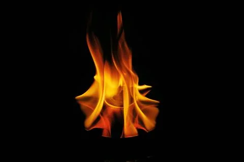 Burning Cd Blue Flame Stock Photos