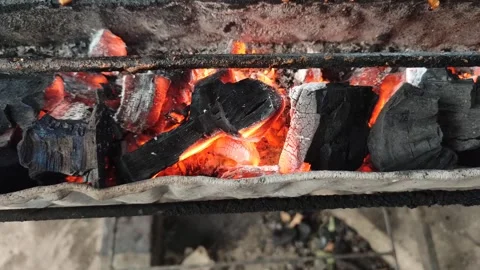The burning charcoal Stock Footage 240407469