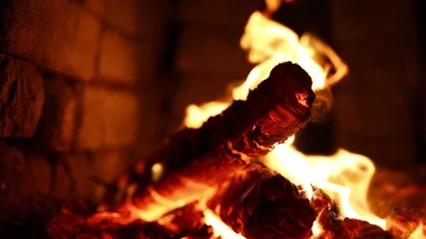 Burning charcoal in the grill Stock Footage 69825334