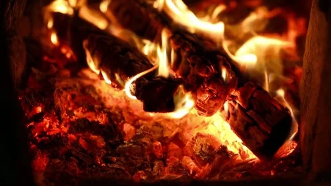 Burning charcoal in the grill Stock Footage 69826012