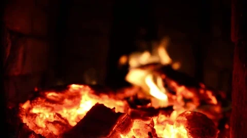 Burning charcoal in the grill Stock Footage 69826052