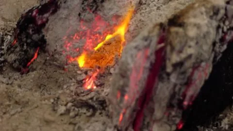 The burning charcoal Stock Photos