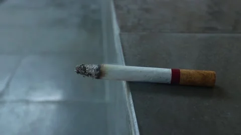 Burning cigarette Stock Footage 251699772