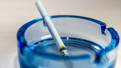 Burning cigarettes timelapse Stock-Footage 74277120