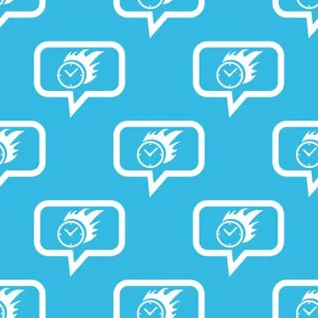 Burning clock message pattern Stock Illustration