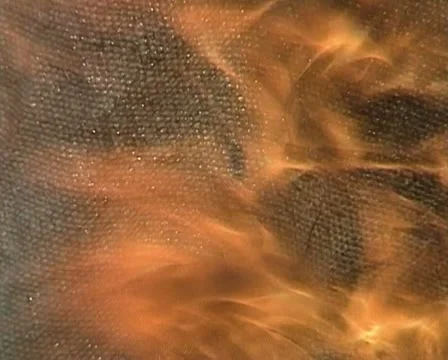 The burning cloth Video stock 21289729