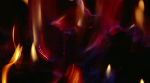 Burning coal - campfire - barbecue. Stock Footage 20505408