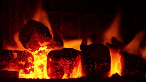 Burning coal. 스톡 동영상 71466858