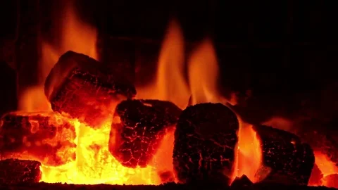 Burning coal. 스톡 동영상 71473216