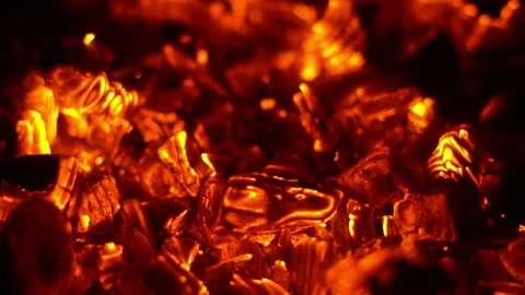 Burning coal Stock Footage 118148257