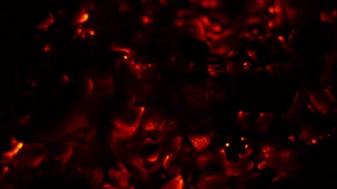 Burning coal Stock Footage 221648568