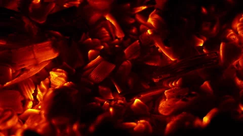 Burning coal Stock Footage 221648658