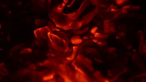 Burning coal Stock Footage 221649686