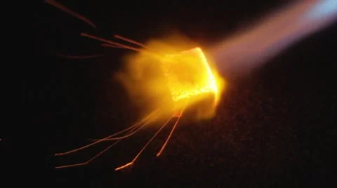 Burning coal for hookah. Stock Footage 50287124