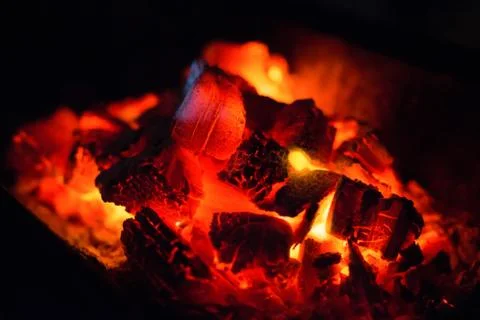 Burning Coal Stock Photos