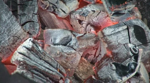 Burning coals 05 스톡 동영상 855180