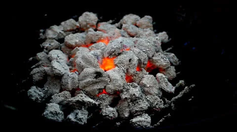 Burning Coals Video stock 24475051
