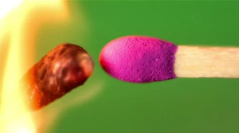 Burning Colored Paper on a Green Screen. Video stock 49232022