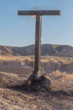 Burning Cross, Day Foto stock